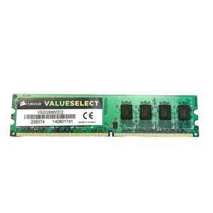 Corsair 2GB DDR2 RAM PC2-6400U 800MHz 240-Pin Non-ECC Desktop Memory (F30) - Picture 1 of 3