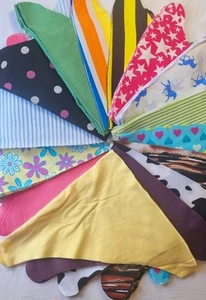 Mixed Cotton Jersey Interlock Fabric Material Joblot Bundle Scraps Offcut Craft - Picture 1 of 22