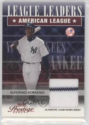 Playoff Prestige League Leaders Materials 2003/250 Alfonso Soriano #LL-8 Foto 1 de 2