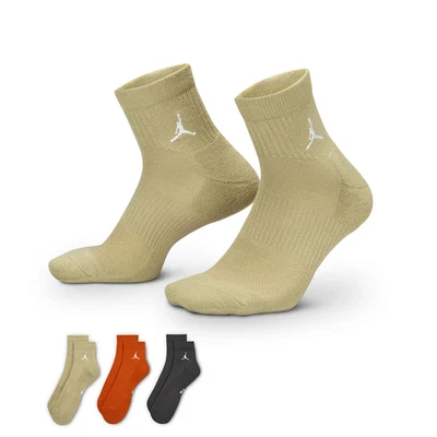 Paquete de 3 tobillos acolchados Jordan Every Day DX9655-928 grandes 8-12 Foto 1 de 2