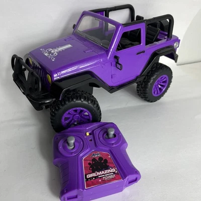 Jada Remote Control Big Foot Jeep Kids Girls Toy Car Ages 6 Up TESTED - Image 1 of 4