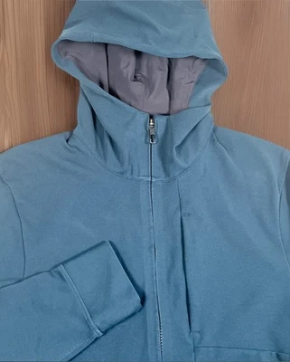 Chaqueta elástica con cremallera completa verde azulado nocturno Lululemon Sojourn para hombre 4671S-USADA EN EXCELENTE ESTADO Foto 1 de 4