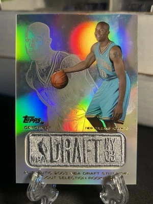 2004 Topps Basketball JE-DWE David West NBA Draft Stitching Patch RC MEM  - Image 1 of 3