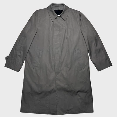 VTG London Fog Maincoats Mens 44L Black Andes Trenchcoat Removable Liner USA NOS - Image 1 of 4