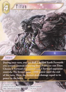Titan (26-072R), FF TCG - Gunslinger in the Abyss, Normal, Rare - Picture 1 of 2