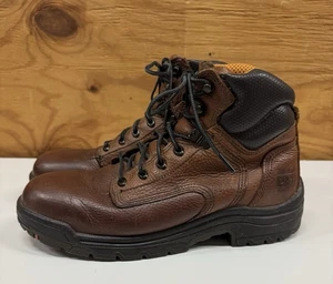 Timberland PRO Titan Men’s Work Boots 8.5M Brown Leather 6” Soft Toe 24097 - Picture 1 of 13