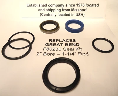 REEMPLAZA KIT DE SELLO GREAT BEND F80236 - DIÁMETRO DE 2" CON VARILLA DE 1-1/4" DE DIÁMETRO - NO OEM Foto 1 de 3