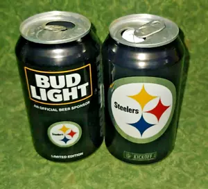 (1) NFL Football Bud Light Can 2016 Kickoff Pittsburgh Steelers - Bild 1 von 4