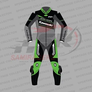 Kawasaki ZX-10R Racing Team Motorcycle/Motorbike Biker's Leather Racing Suit - Picture 1 of 4