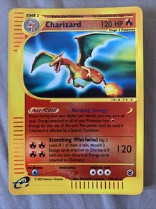 Charizard - 40/165 - Reverse Holo seltenes Expeditionsbasisset - Pokémonkarte - Bild 1 von 4