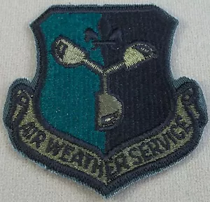 US Air Force Air Weather Service 557th Weather Wing Subdued Cut Edge Patch - Picture 1 of 2