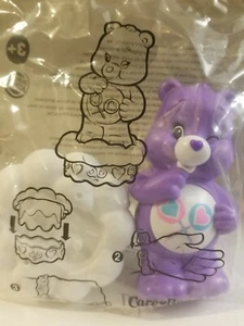 Birthday Cake Topper Burger King Share Bear Care Bear 2017 w/ Cloud & Bracelet - Picture 1 of 4