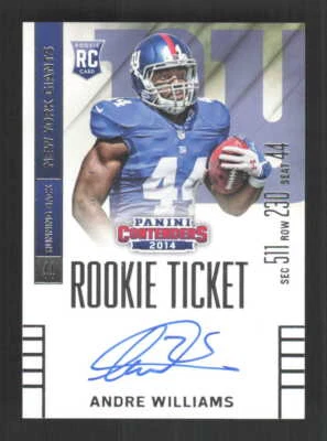 Andre Williams 2014 Panini Contenders Rookie Auto #204 - Image 1 of 2