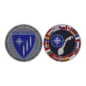 MONEDA DESAFÍO NORWAY EXPRESS JOINT WARFARE CENTER 1.75" - Imagen 1 de 1