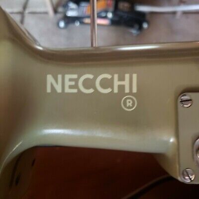 Necchi BU Mira Sewing Machine & Cabinet, Knee Controller, Working, Needs Belt • 275€
