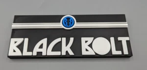 Black Bolt (inhumans) b - 250mm wide, 3D Printed logo - Desk, Door or Wall art* - Picture 1 of 1