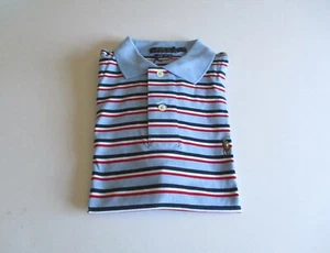 Polo Ralph Lauren Stripe Pima Soft Touch Polo Shirt Blue Multi S MSRP $89.50 NWT - Picture 1 of 6