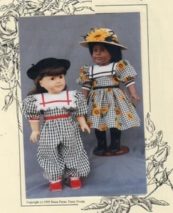 FANCY FROCKS PATTERN  18" & 20" DOLL CLOTHES ~ ANNIE'S PARTY DRESS & JUMPER - Picture 1 of 2