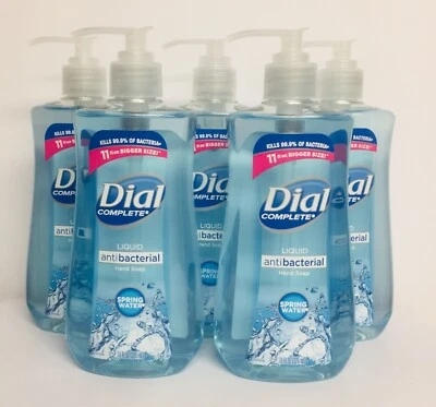 5 Bottles Dial  Complete ~ Spring Water Hand Soap 11 fl oz (325 ml) Each - Image 1 of 2