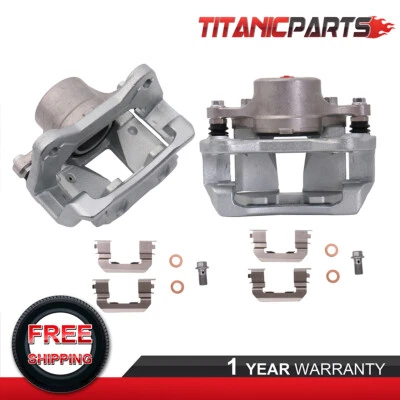 Pair Front Brake Calipers For 11-15 Hyundai Sonata 11-16 Kia Optima Left & Right - Image 1 of 4