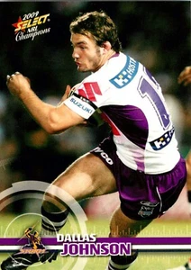 2009 MELBOURNE STORM NRL Premiers Card DALLAS JOHNSON - Bild 1 von 2