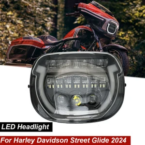 Faro LED DRL haz alto/bajo para Harley Street Glide 2024 faro Plug and Play - Imagen 1 de 12