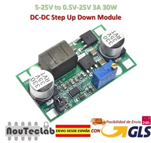 DC-DC Step Up Down Module Boost Buck Voltage Converter 5-25V to 0.5V-25V 3A 30W - Imagen 1 de 8
