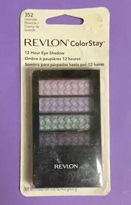 Vtg Revlon ColorStay 12Hr Purple Eye Shadow Quad LAVENDER MEADOW 352 NOS HTF! - Image 1 of 3