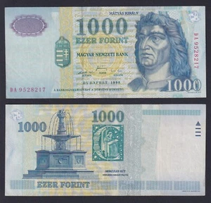 Billete Hungría 1000 Forintos 1998P 180a Spl XF - Imagen 1 de 1