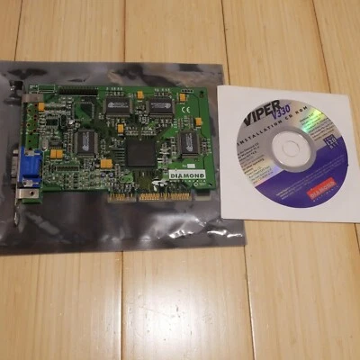Diamond Viper V330 nVidia RIVA 128 4MB AGP Video Card Driver CD - Tested 06 - Image 1 of 4