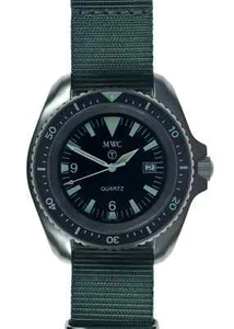 Reloj de buceo militar de cuarzo de acero inoxidable MWC 2001 original raro (sin emitir) - Imagen 1 de 11