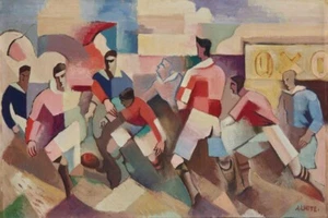 Rugbymen by André Lhote – French Cubist Art Print 1920 to Frame - Picture 1 of 2