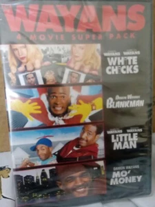 The Wayans 4-Movie DVD White Chicks Blankman Little Man Mo' Money Damon Marlon - Imagen 1 de 2
