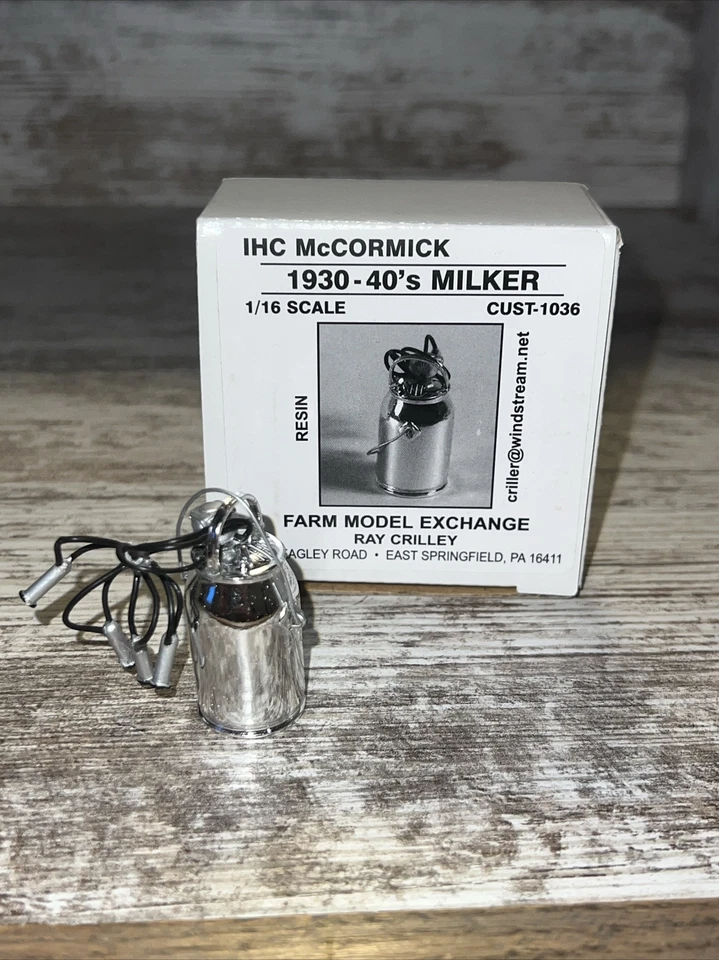1/16 Scale IHC McCormick 1930-40’s Milker Milk Can Resin - Image 1 of 4
