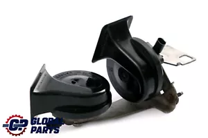 BMW 5 Series E60 E61 E63 E64 Bracket Low High Tone Horn Set 6935709 - Picture 1 of 12