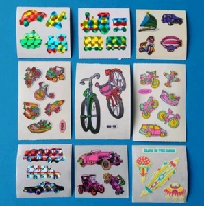 Stickersammlung Set 9x Stickeralbum Sticker Vintage 90er Jahre Fahrzeuge - Bild 1 von 1