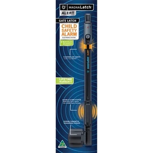 MagnaLatch Alert Pool Water Safety Gate Latch Lock with Dual Electronic Alarms - Picture 1 of 4