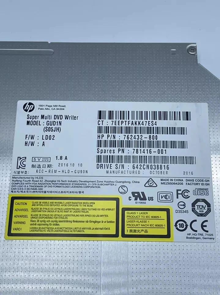 HP Pavilion 17-e 17-F02 17M-AE 17X-AE 17-BY CD/DVD Burner Player - Image 1 of 4