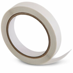 DOUBLE SIDED TAPE CLEAR STICKY TAPE DIY STRONG CRAFT ADHESIVE 24MM 45MM x 10M