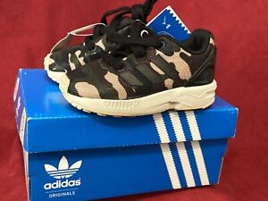 Adidas ZX Flux I Toddler's Shoes CAMO Size 5k Brand New In Box