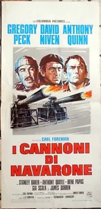 locandina playbill I CANNONI DI NAVARONE Lee Thompson GREGORY PECK ANTHONY QUINN - Picture 1 of 1