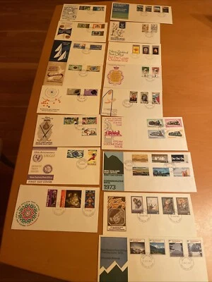 1970-1973 New Zealand 17 x FDC, XF Condition, See Photos - Image 1 of 4