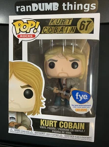 Funko Pop! - Kurt Cobain #67 - Nirvana - FYE Exclusive +PROTECTOR -Ships from NJ - Picture 1 of 12
