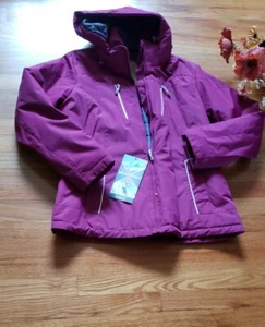 ZeroXposur Women's Large Purple Winter Jacket Hood Neck Warmer NWT THERMOCLOUD - Picture 1 of 9