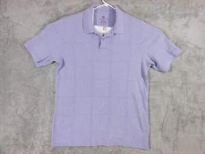 Camisa Polo Covington Para Hombre Mediana Manga Corta Púrpura Informal Botones - Imagen 1 de 9