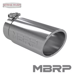 MBRP 12" STAINLESS STEEL EXHAUST TIP 3.5" INLET 4" OUTLET ROLLED END T5112 - Picture 1 of 4