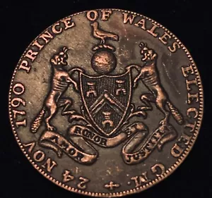 1790 Middlesex Freemasons Halfpenny Historical Token Exonumia - Picture 1 of 15