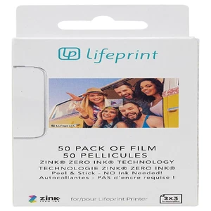 Paquete de 50 Papel fotográfico Lifeprint 2x3 pegajoso posterior peeling palo imágenes impresión - Imagen 1 de 12