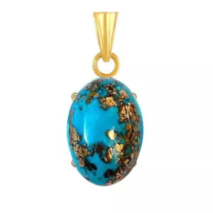 17.00 CARAT irani Turquoise firoza Pendant Stone Original Certified Natural Lock - Picture 1 of 5