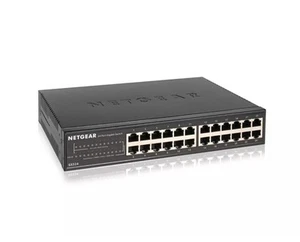 Netgear GS324v2 Switch Unmanaged 24x10/100/1000 Desktop GS324-200EUS- 24-Port - Picture 1 of 8